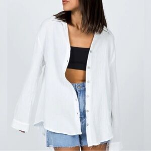 Princess Polly Mahalia Shirt White